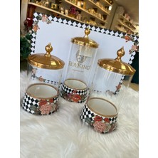 CITY gold 3'lü Royking Baharat Takımı Damalı