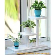Kl Home PENCERE KUŞU MODEL - METAL ÇİÇEK SAKSI STAND - Oturma Odası Balkon Iç Mekan Bitki Saksılık