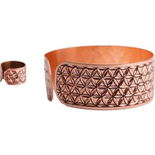 Bütüncül Şifa Bakır Yüzük ve Bileklik Seti