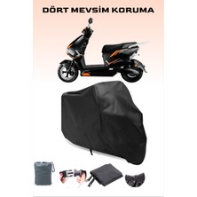 Breen Siyah Arora Zr_7 Uyumlu Modern Elektrikli Motosiklet Brandası Her Mevsim Koruma