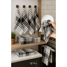 Elif Mira 10 Lu Lüks Mutfak Kurulama Bezi Seti 45X65 cm Table Linen