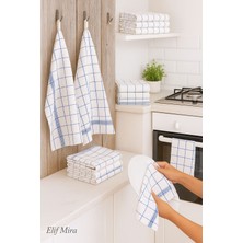 Elif Mira 10 Lu Lüks Mutfak Kurulama Bezi Seti 45X65 cm Table Linen