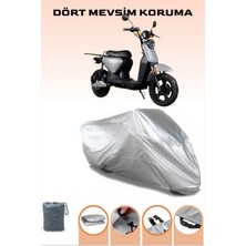 Breen Gri Volta Vs_5 Uyumlu Modern Elektrikli Motosiklet Brandası Her Mevsim Koruma