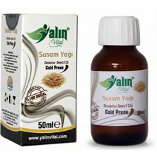 Yalın Vital Susam Yağı 50 ml | %100 Saf ve Doğal Soğuk Sıkım ( Cam Damlalık Hediyeli )