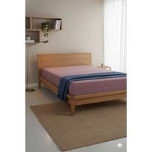 Favora %100 Pamuk Ranforce Premium Çift Kişilik Çarşaf - Gül Kurusu