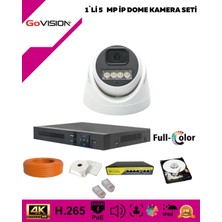 1'li 5mp 4K Ultra Ip Kamera Seti