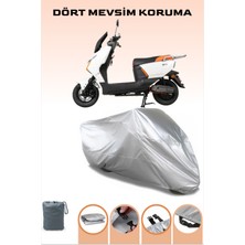 Breen Gri Arora Zr;6 Uyumlu Motosiklet Brandası Scooter Brandası Güvenli Koruma