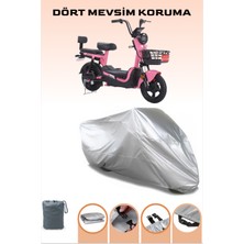 Breen Gri Elektrikli Motosiklet Arora Zr-3 Uyumlu Motor Brandası, Tam Koruma