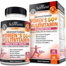 Bioschwartz Daily Multivitamin For Women Vitamin Memory Support Stress Reduction & Healthy Immune Response 60 Caps