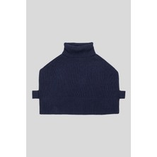 ZERO ZERO THREE NINE Balıkçı Yaka Yanları Dekolteli Kadın Kazak