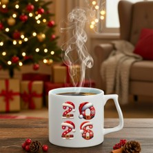 Finka Dekor Yılbaşı Mutlu Yıllar 2026 Baskılı-Hediyelik Seramik Kupa Bardak