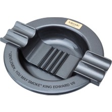 Lubinski Yeni Seri Dörtlü Alüminyum Oval Puro Küllüğü - Grey