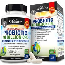 Bioschwartz Probiotic 40 Billion Cfu Gut Health Digestive Health Astragalus Lactobacillus 60 Veggie