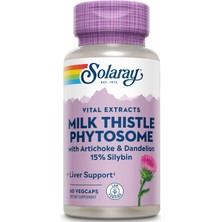 Solaray Milk Thistle Phytosome With Artichoke Dandelion And Ginger Liver 60 Caps