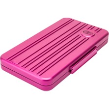 Lubinski Special Edt. Aluminyum Slim Puro Taşıma Çantası Pink 5li