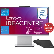 Lenovo Ideacentre Aıo Intel Core I5 13420H 16GB 1TB SSD 23.8" Fhd Windows 11 Pro All-In-One Bilgisayar F0HN0053TR - Lenovo Mouse Pad WZ37