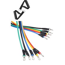 Mytechcat® 11 Parça Lateks Egzersiz Bandı Çekme Halatı Egzersiz Seti