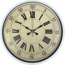 Mytechcat Zentime 36 cm Beyaz Eskitme Dekoratif Duvar Saati