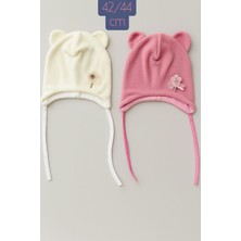 Greenmoon Dış Kısmı Polar Iç Kısmı %100 Pamuk 2'li Bebek Bere