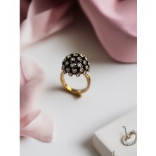 Fayra Accessories Zirkon Taşlı Yuvarlak Otantik Yüzük
