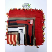 Asya Pazarlama Karadeniz Liralı ve Ahşap Boncuklu Yazma, Tülbent, Keşan, Fular, Şal, Atkı, Saç Bandı, Bandana, Puşi