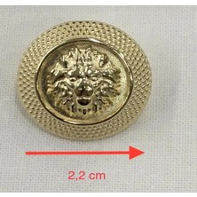 Karan Tuhafiye Metal Düğme Gold d001
