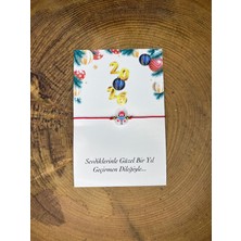 Yeni Yıl Temalı  Şans Bilekliği 10 Adet Kartlı