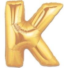 Skygo K Harf Folyo Balon Altın Renk  40 Inç