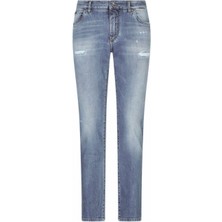Dolce & Gabbana Light Wash Straight-Leg Jeans