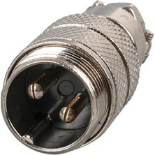 Novytech Mayk GX16-2 Pinli Metal Erkek Konnektör (M16 - 16MM)