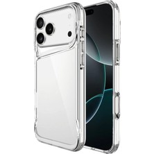 Forzacase iPhone 17 Pro ile Uyumlu Gladia Serisi Kamera Köşe Korumalı Sert Plastik Şeffaf Kılıf