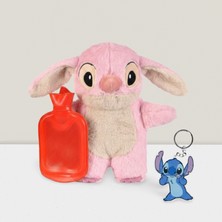 Toysme Stitch Sıcak Su Torbası (Stitch Anahtarlık Hediye) Yumuşak Kılıf – Çocuk & Yetişkin Kullanımı-Sevgililer Günü Hediye
