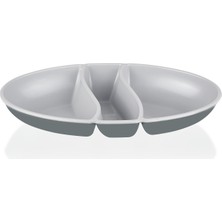 Nuit Concept Qlux Ideas Çerezlik Kahvaltı Peynir Zeytin Tabağı Çift Renkli Sunum Tabağı L-00517 Bpa Içermez