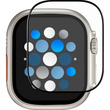Forzacase Apple Watch Ultra 3 49MM ile Uyumlu Tam Kaplayan Temperli Cam Ekran Koruyucu - FC887