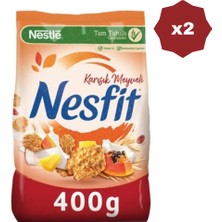 Nesfit Meyveli Mısır Gevreği 400 gr - (2 Adet)