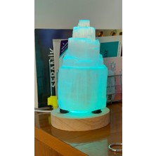 Sfenks. Selenit Lamba Masa Üstü – Doğal Taş Aydınlatma – Ruhsal Temizlik