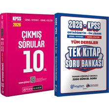 Benim Hocam Yayınları 2026 Kpss Tamamı Çözümlü Çıkmış Sorular 10 Yıl - Ortaöğretim Ön Lisans Tek Kitap Soru