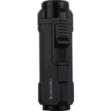 Quantoro MGM05-53 Üçlü Jet Alev Black Çakmak