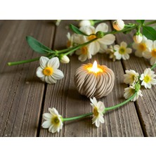 Nuclear 3D Baskı Bal Kabağı Tea Light Gece Lambası | Pilli LED Işık | 6 Cm*9 cm Alevsiz