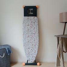 Özbience Büyük Boy Ipli Keçeli Ütü Masası Kılıfı 55X140CM Silver Garden