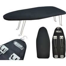 Özbience Mini Seyahat Ütü Masası, Portatif ve Şık, Siyah Renk