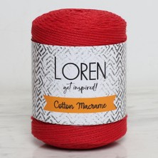 Sad Loren Cotton Macrame Kırmızı - R095 - 34374