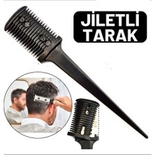 Fırsatkolik Turk Jiletli Kırık Saç Sakal Düzletme Inceltme Tarağı