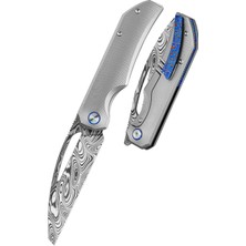 Bestech Knives Bestech Taıpan BT2503G Titanyum Sap Damasteel Çakı