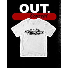 Out.Concept Unisex Offroad Basklı T-Shirt