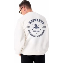 Dragon Store Potter Temalı Hogwarts Sırt Baskılı Unisex Sweatshirt