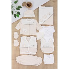 Sitilin Erkek Bebebek Yenidoğan % 100 Pamuk Yumuşacık Mavi 10 Lu Hastane Çıkışı Hediyelik STL7136