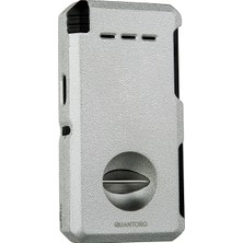 Quantoro MGM05-32 Kesicili Delicili Iğneli Çift Jet Alev Grey Crackle Çakmak