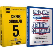 Benim Hocam Yayınları 2026 Kpss Tamamı Çözümlü Çıkmış Sorular 5 Yıl - Ortaöğretim Ön Lisans Tek Kitap Soru