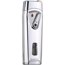 Quantoro MGM05-55 Çift Jet Alev Ice Silver Çakmak